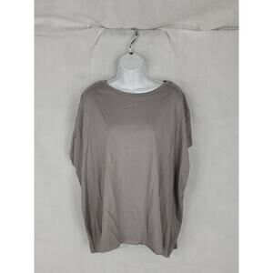 Planet‎ Gray Loose Fit Cutoff Sleeve Cotton Made in Peru One Size Fits All